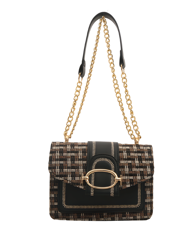 Mini Plaid Tweed Bag