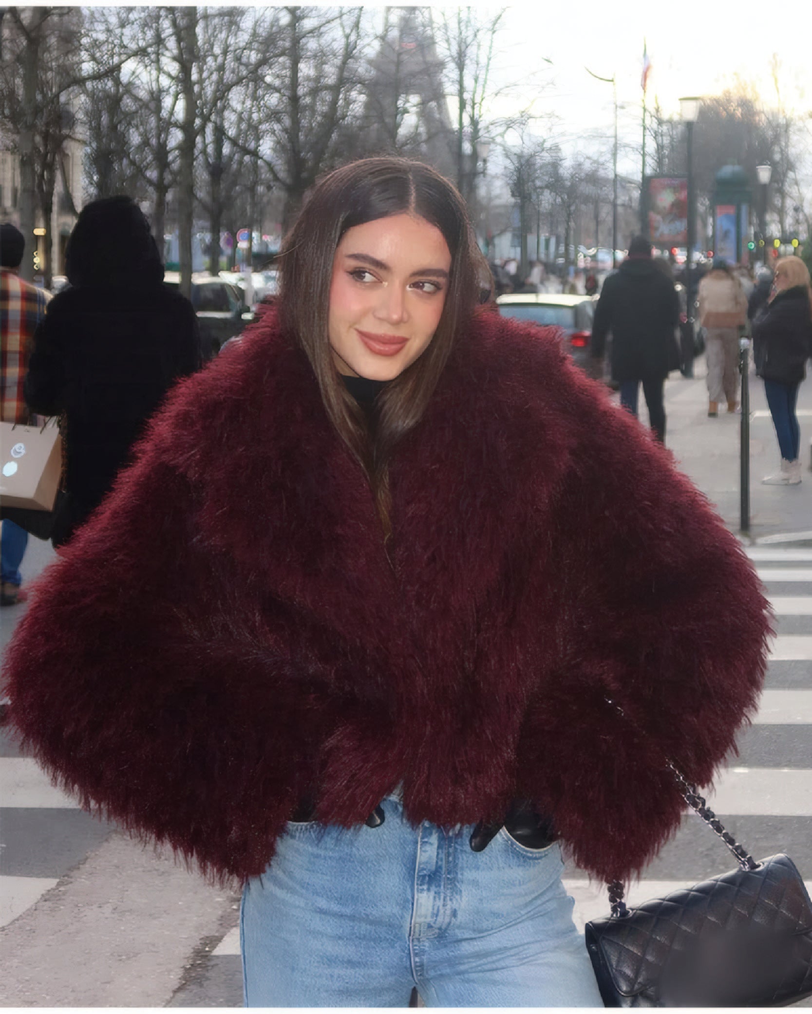 Shaggy Faux Fur Jacket