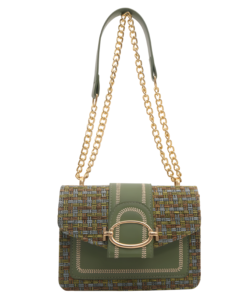 Mini Plaid Tweed Bag