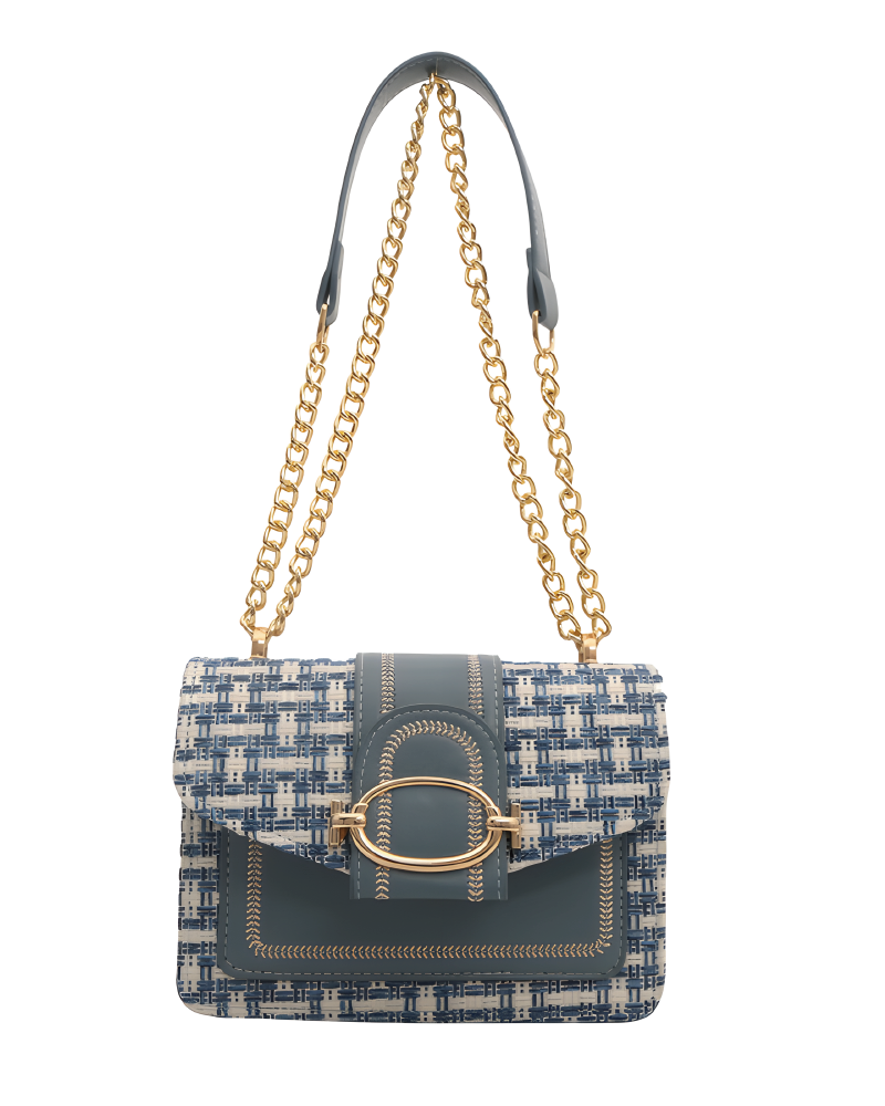 Mini Plaid Tweed Bag