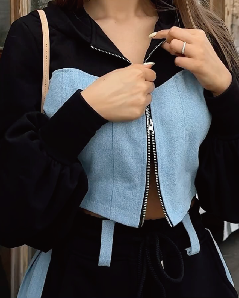 Tell You Later Denim Pant Set