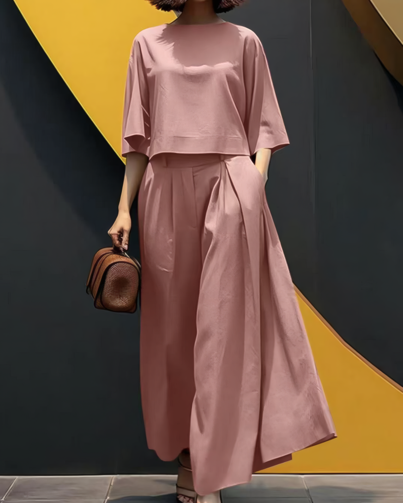 Let's Chill Wide Leg Pant Set