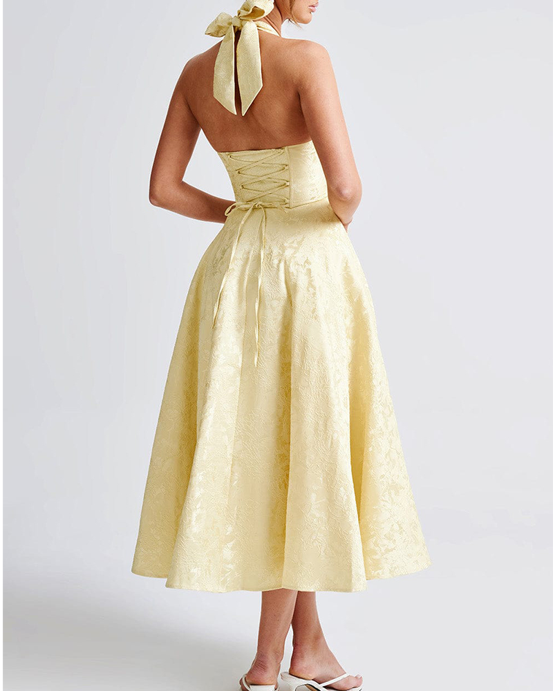 Graceful Backless Evening Dress