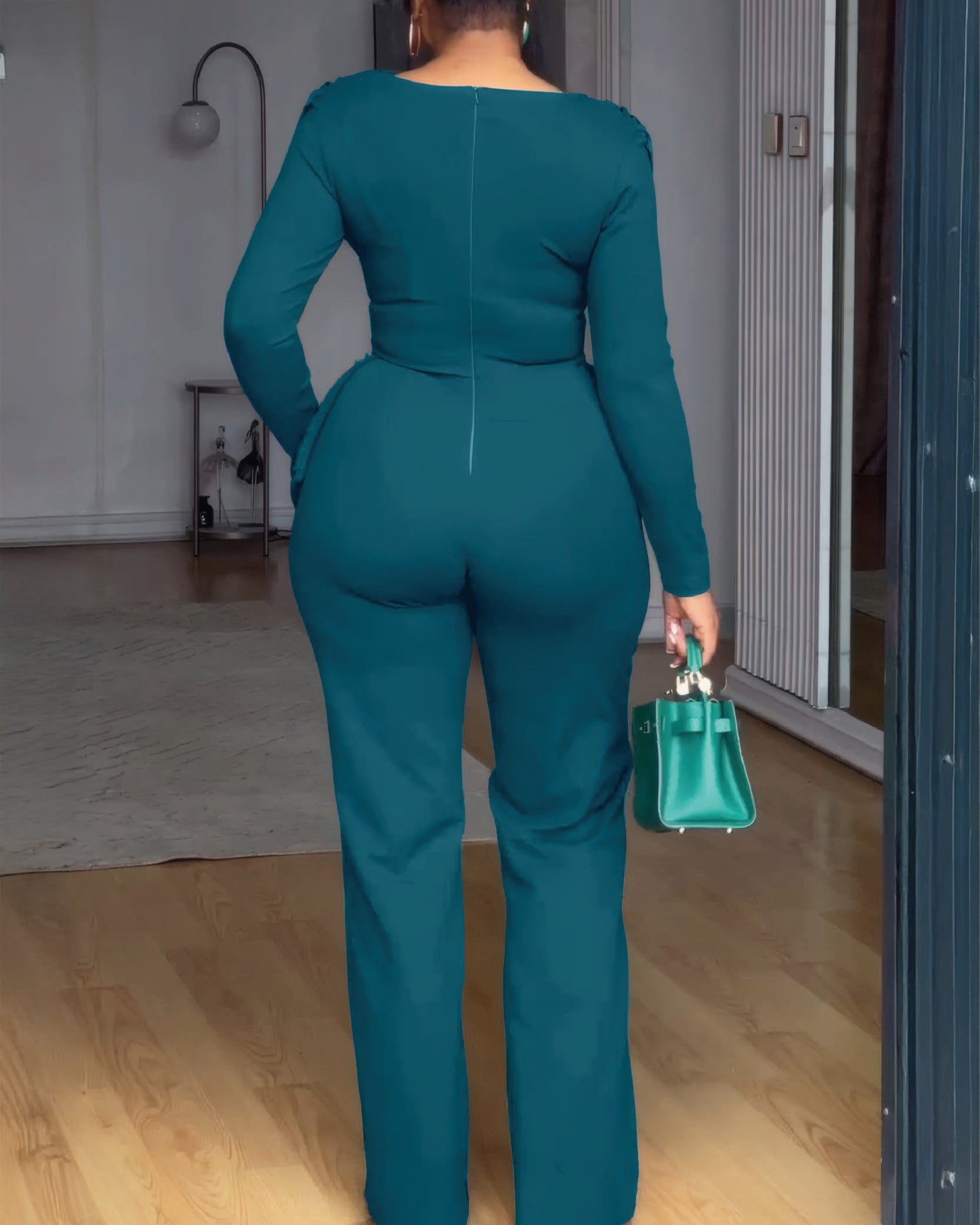 Deconstructed Cowl Neck Jumpsuit