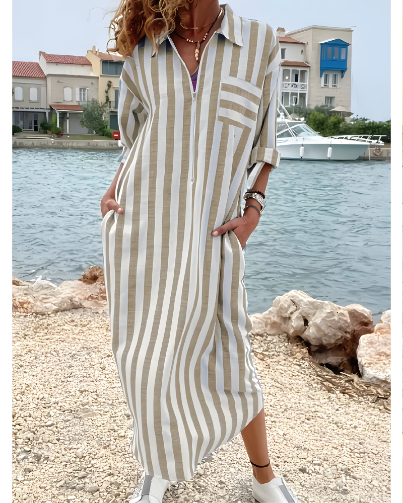 Vintage Safari Shirt Dress