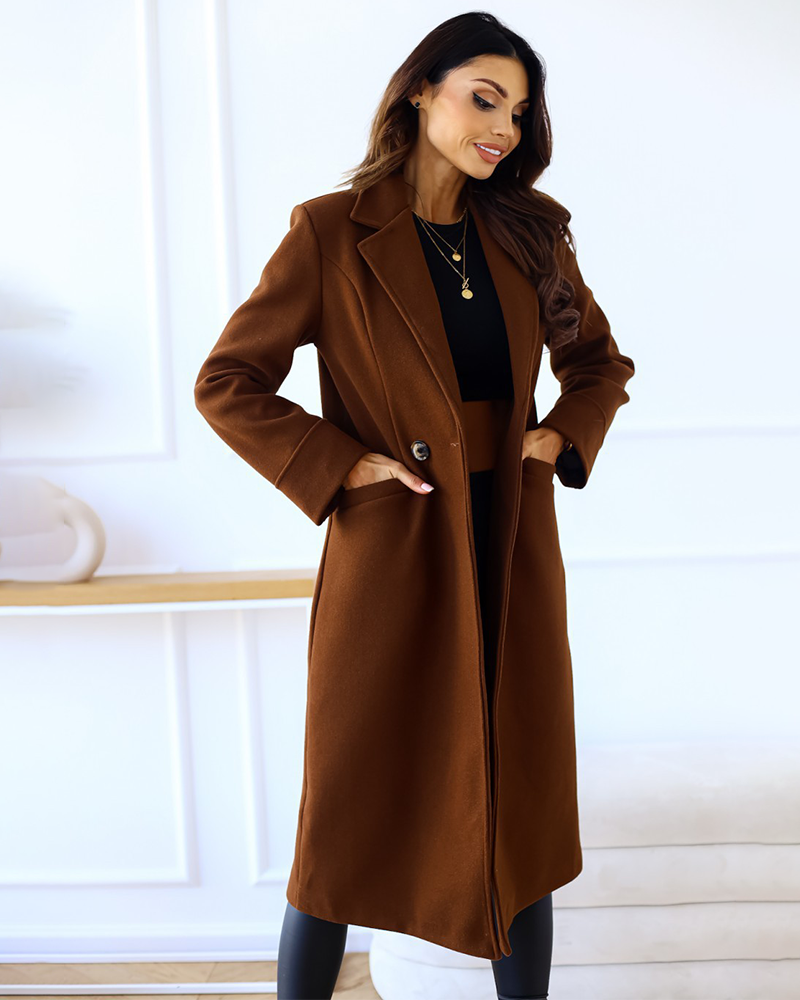 Elite Style Wool Overcoat