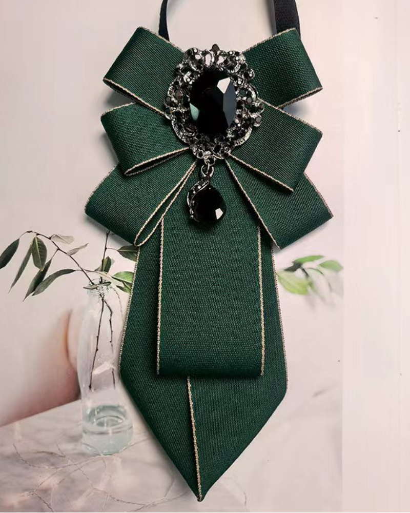 Delicate Bow Brooch Handmade Tie
