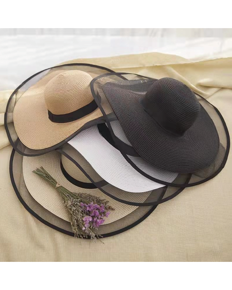 Paper Straw Beach Hat