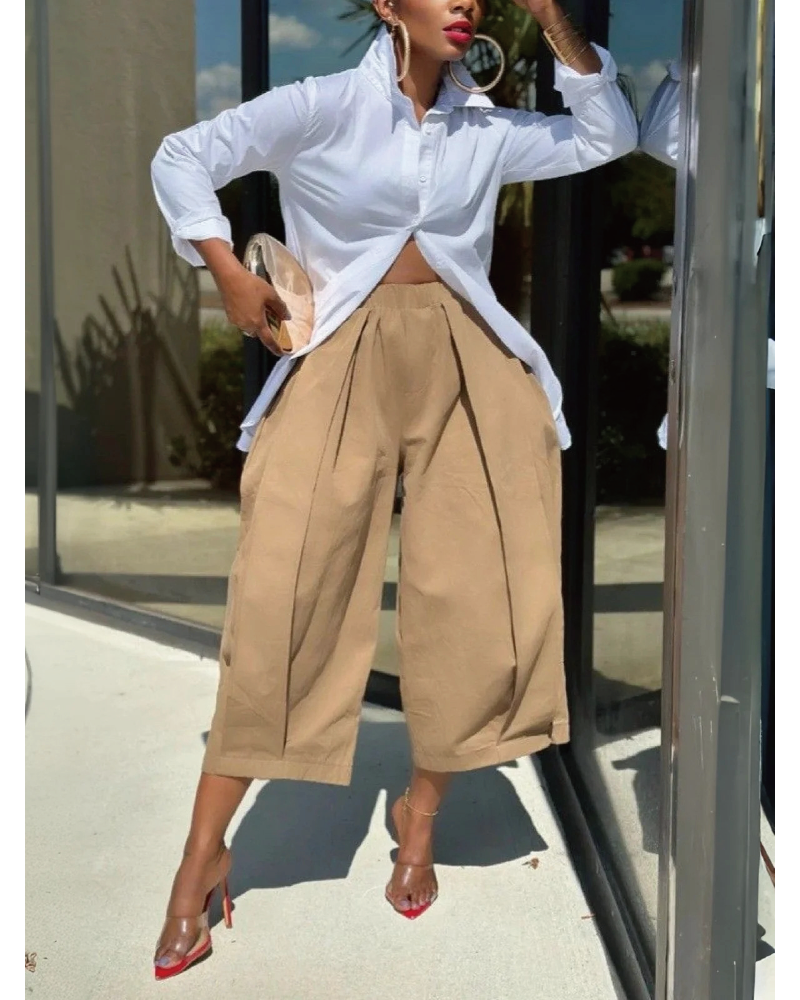 Cropped Capri Pants