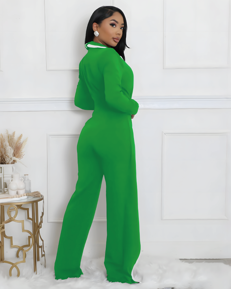 True Boss Long Sleeve Jumpsuit