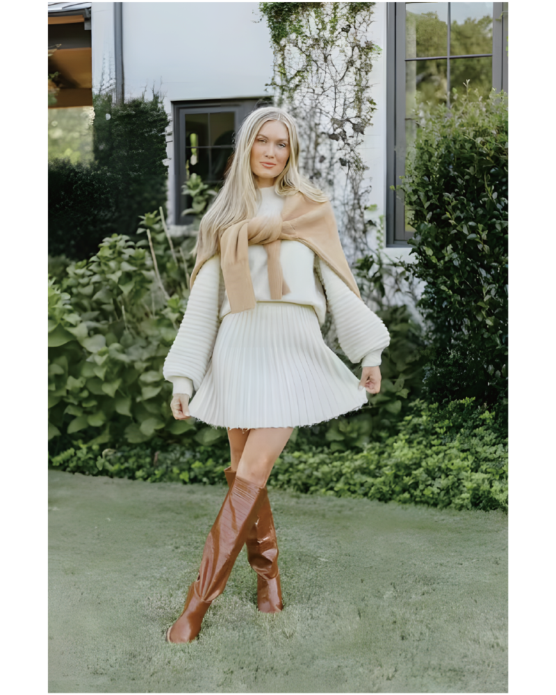 Seasonal Style Knit Sweater Set