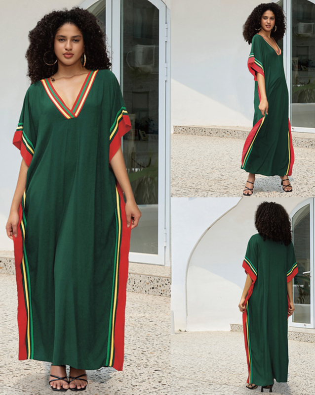 Tropical Kaftan Dress