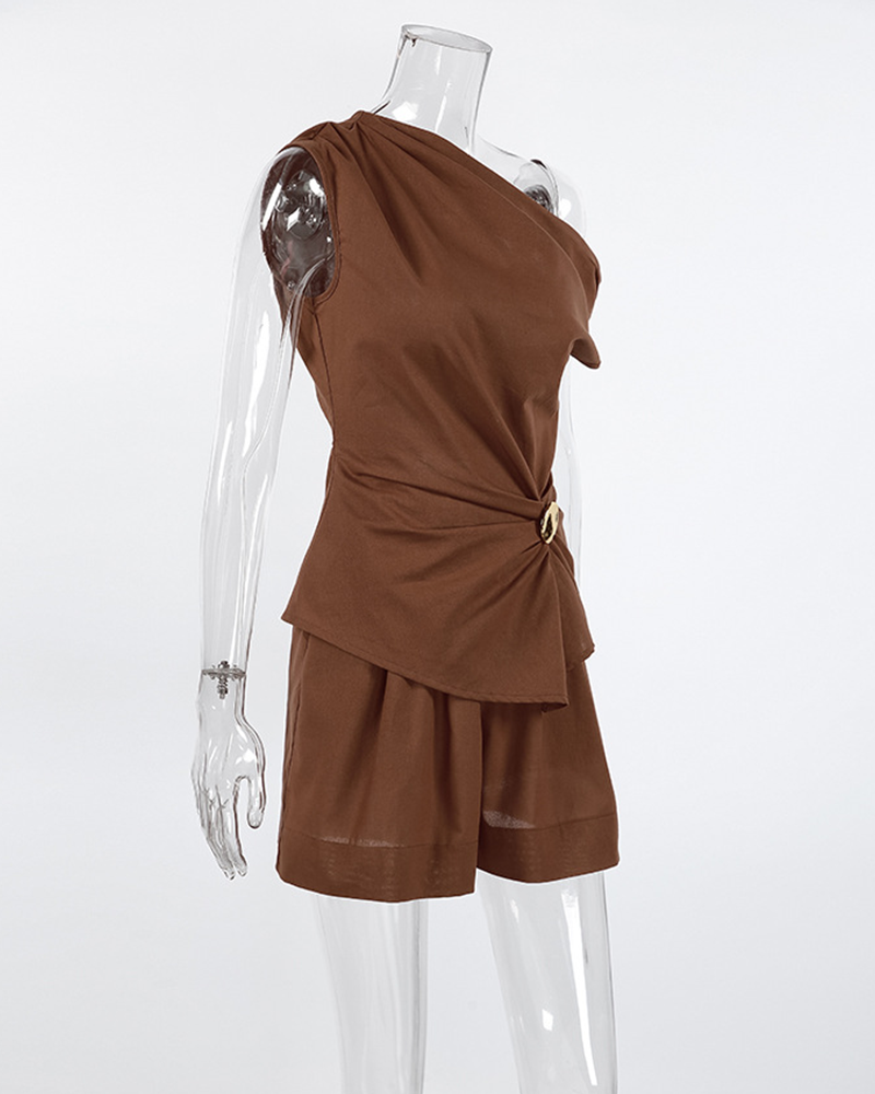 It Girl Asymmetry Short Set