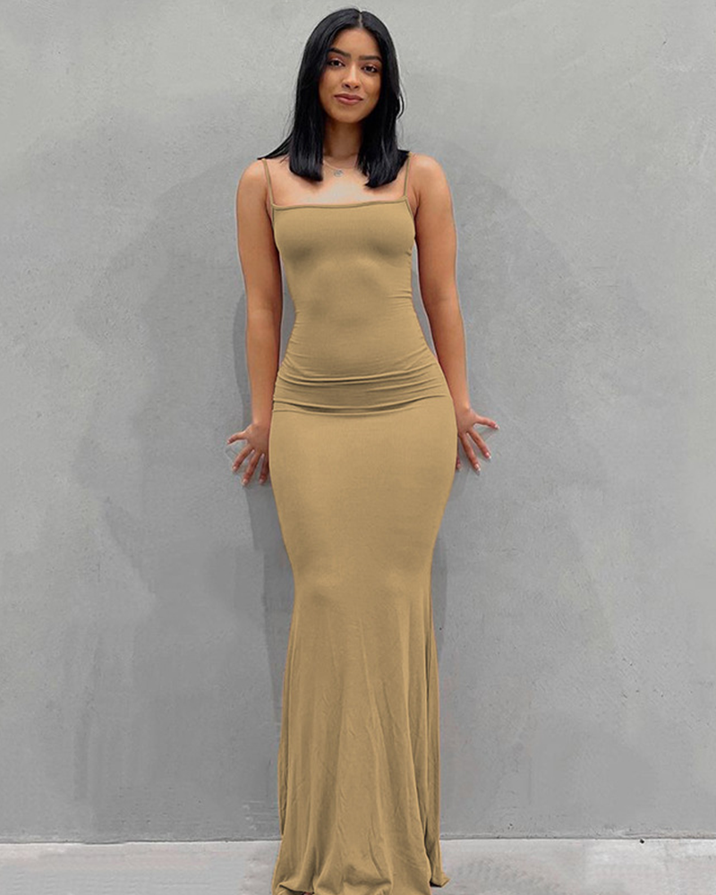 The Sunset Vinyl Slip Dress