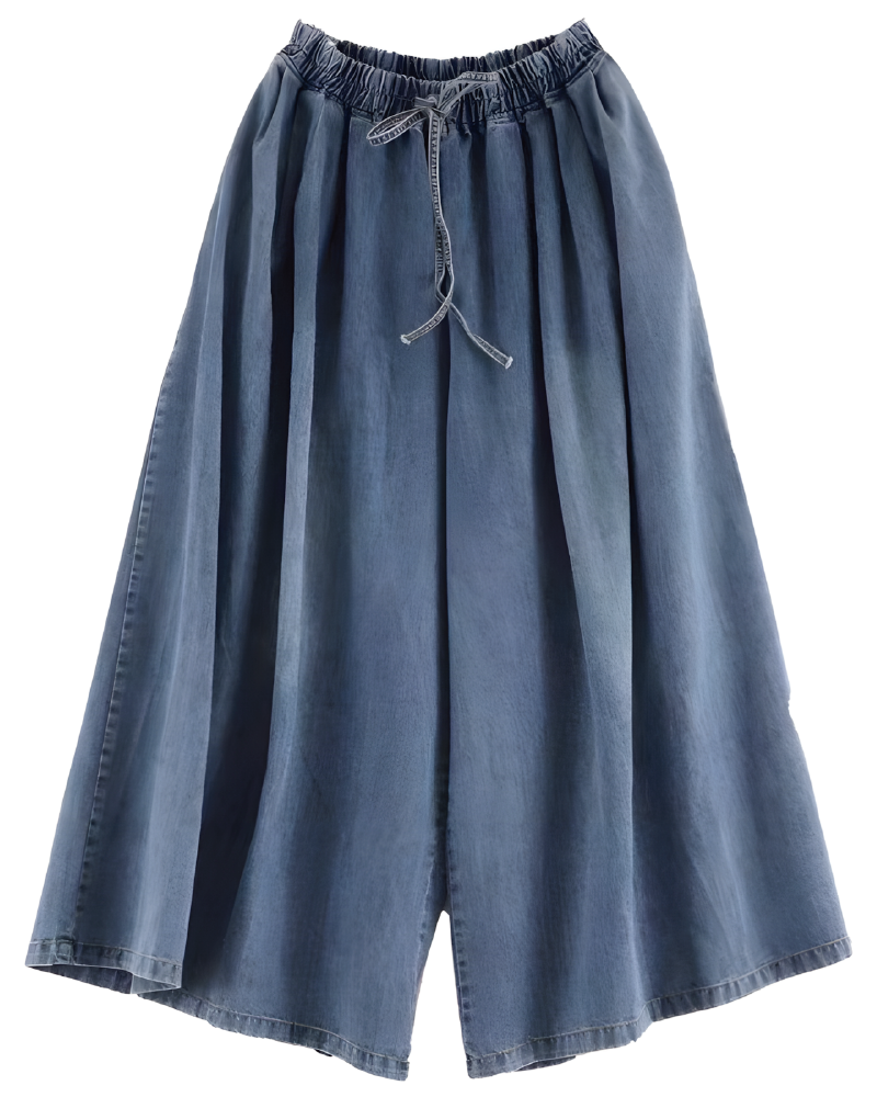 Extra Wide Leg Denim Pants