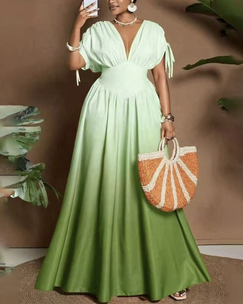 Gradient Horizon Maxi Dress
