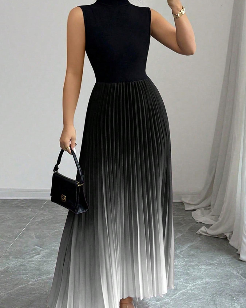 Ombre Print Tank Dress