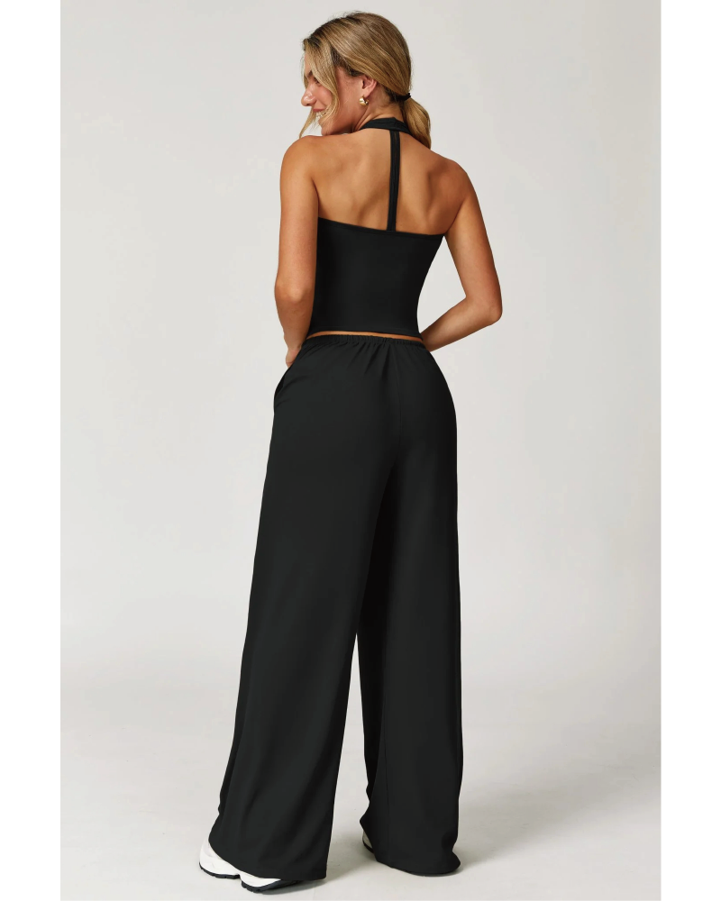 The Sprint Halter Tank Top Sweatpants 2-Piece Set