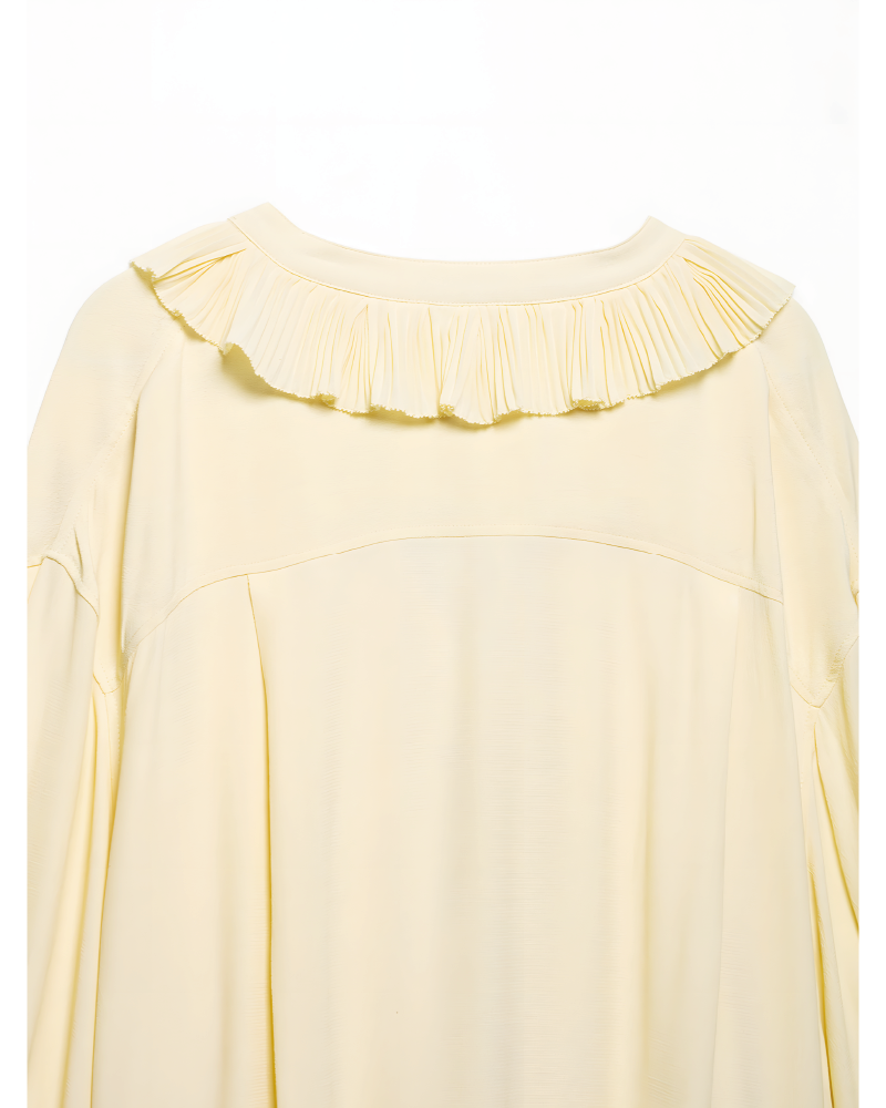 Ruffled tunic&Chiffon Circle Skirt