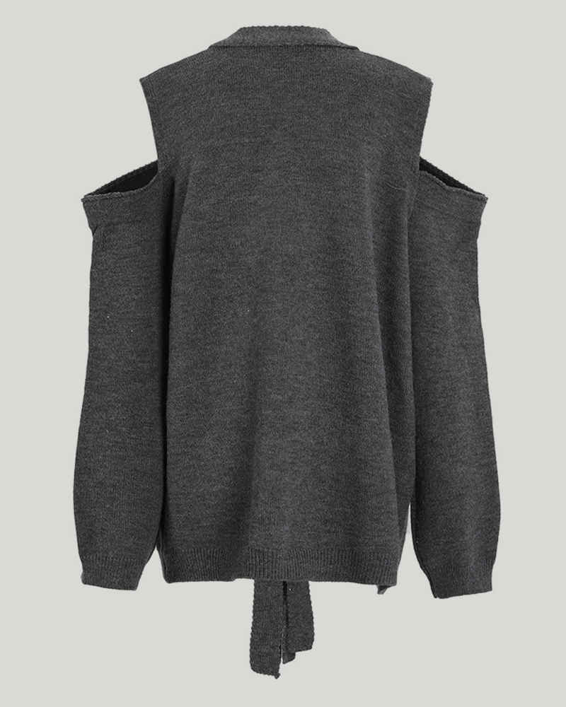 NEUTRAL CODE KNIT CARDIGAN