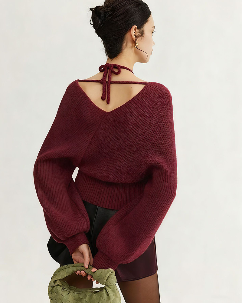 Tie Me Elegant Sweater