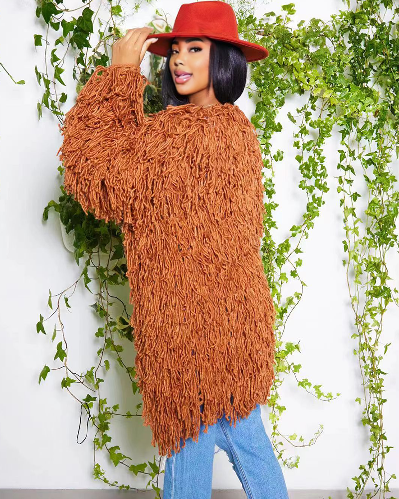 Flirty & Fabulous Fringe Sweater
