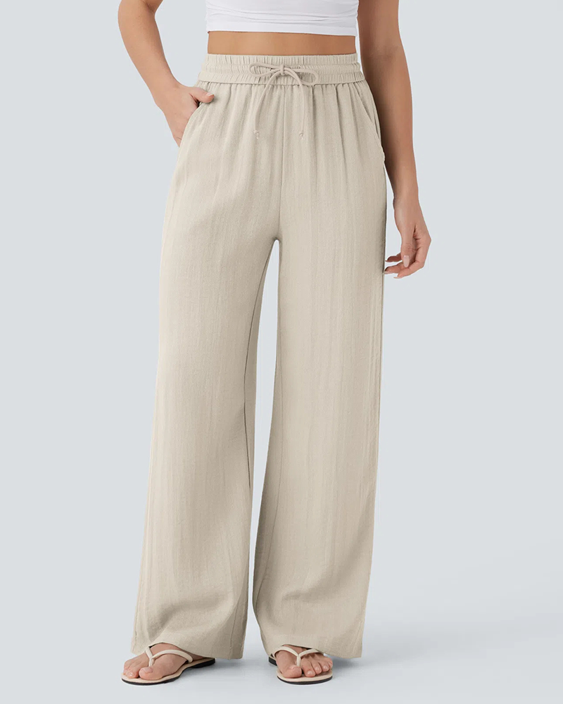 Palm Breeze Linen Pants