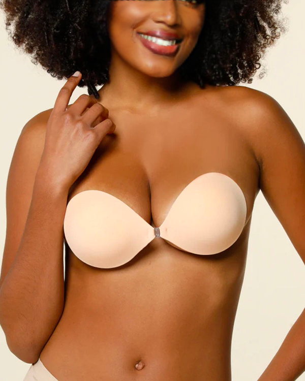 Sticky Strapless Bra with Front Closure