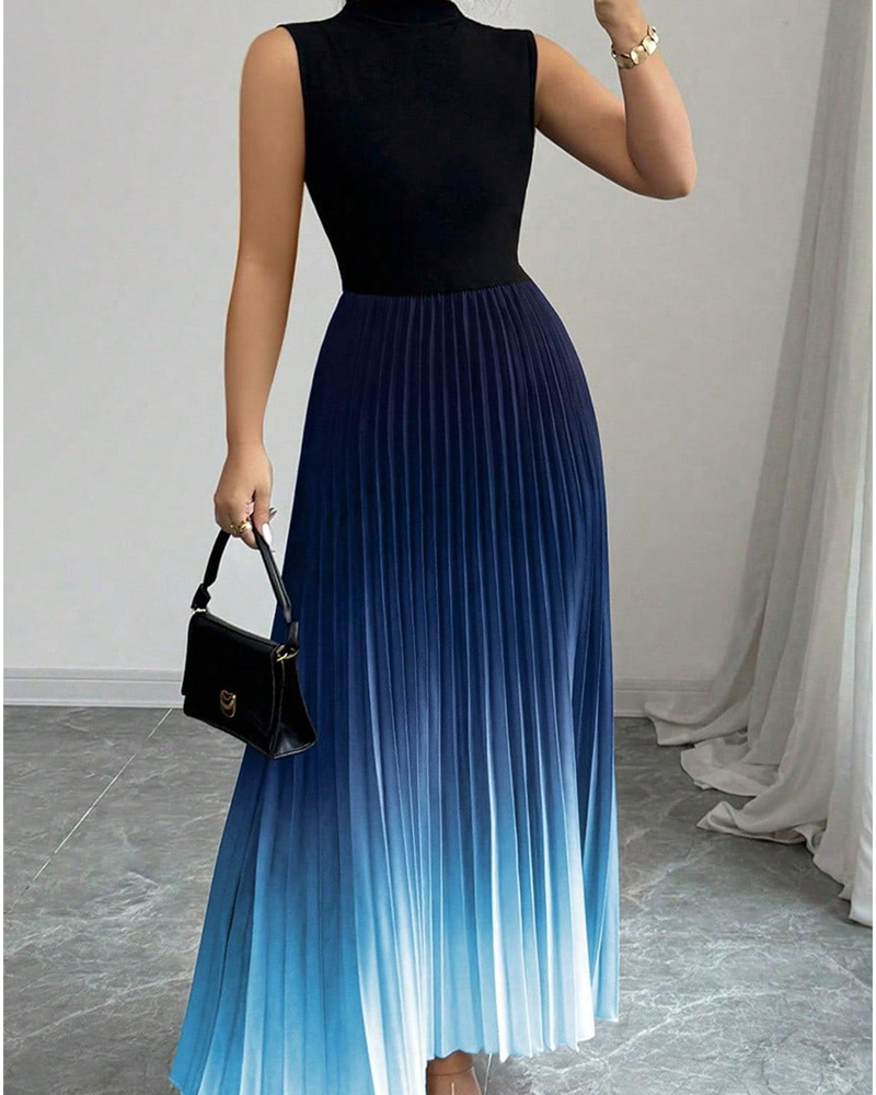 Ombre Print Tank Dress