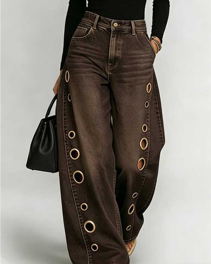 Metallic Rebel Jeans