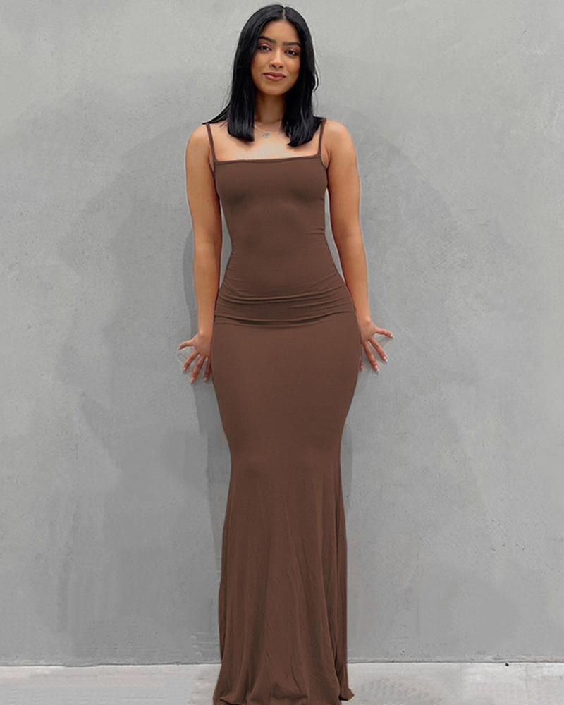 The Sunset Vinyl Slip Dress