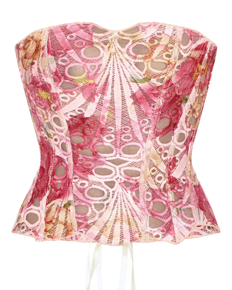 Lace Up Back Corset Top