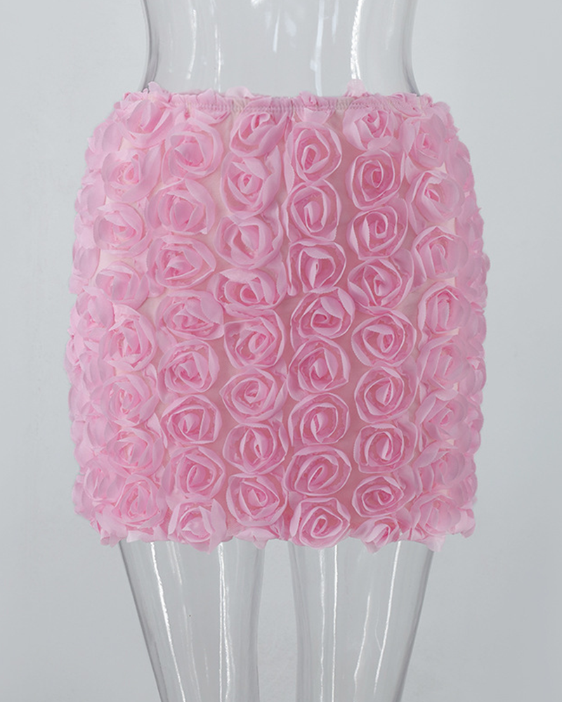 Minimal Bloom Mini Skirt
