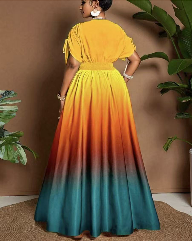 Gradient Horizon Maxi Dress