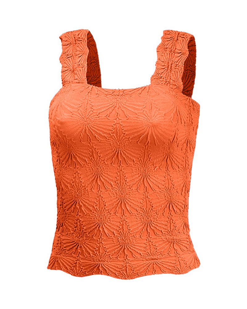 Chic Jacquard Tank Top