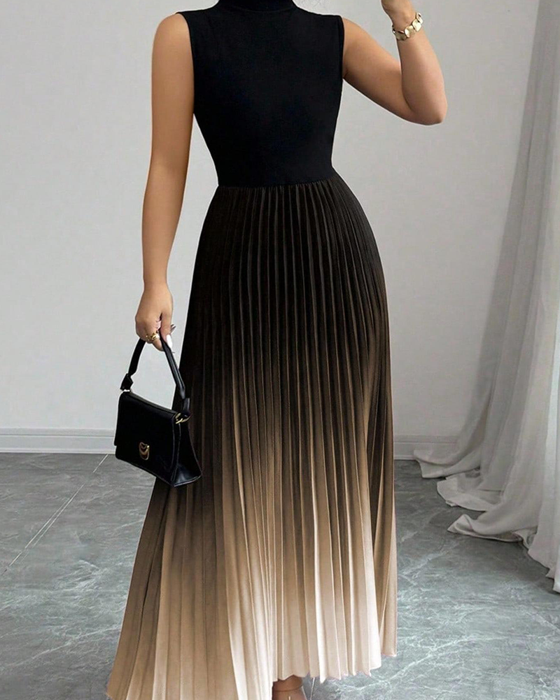 Ombre Print Tank Dress