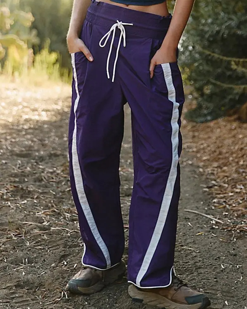 Effortless Stripe Vibes Track Pants