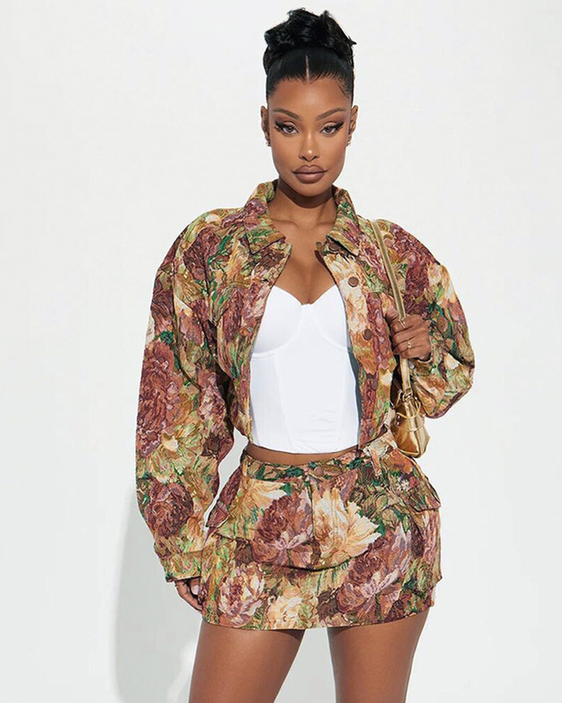 Pattern Play Cropped Jacket