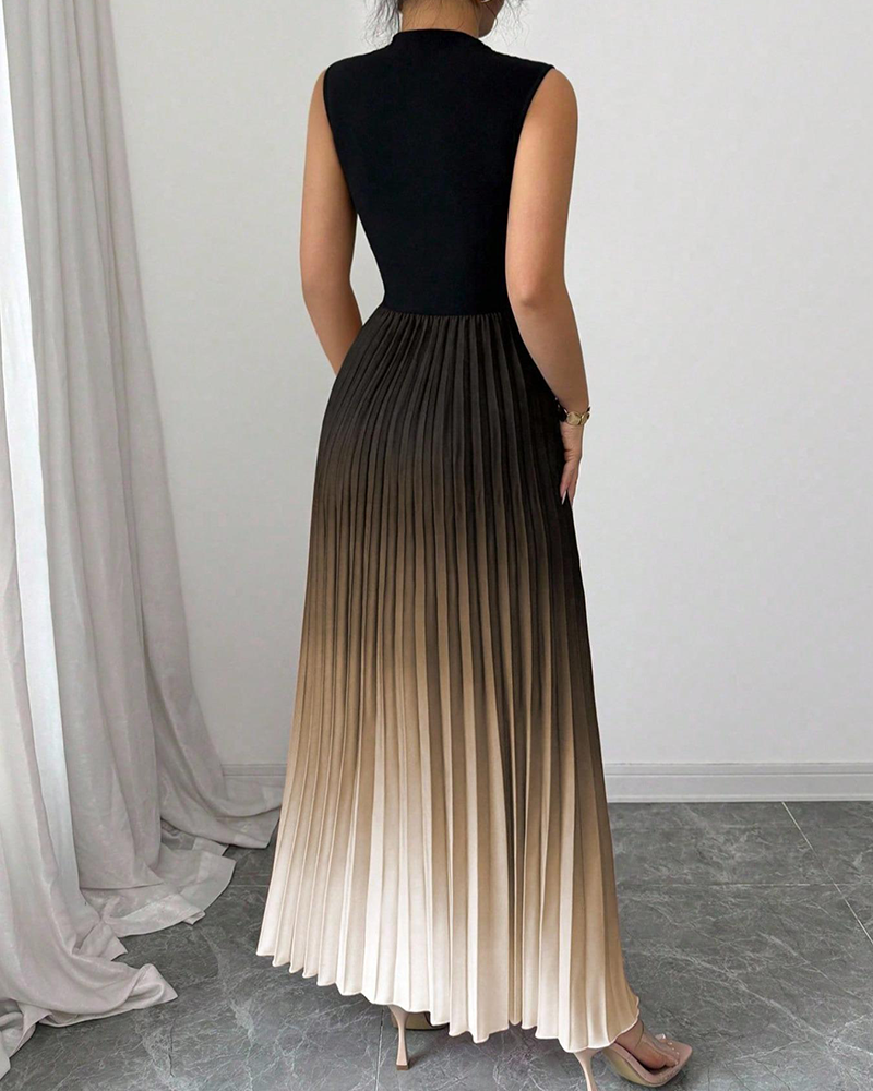 Ombre Print Tank Dress