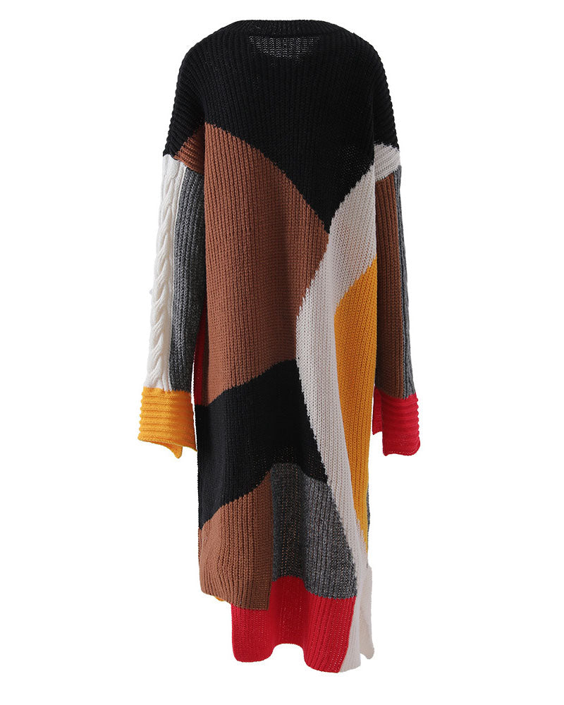 Angela Color Block Sweater Dress