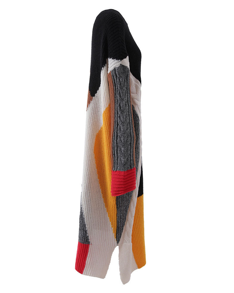 Angela Color Block Sweater Dress