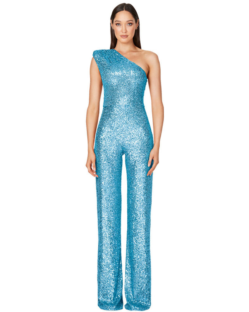 Ashley Lauren Sequin Jumpsuit