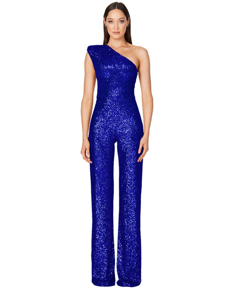 Ashley Lauren Sequin Jumpsuit