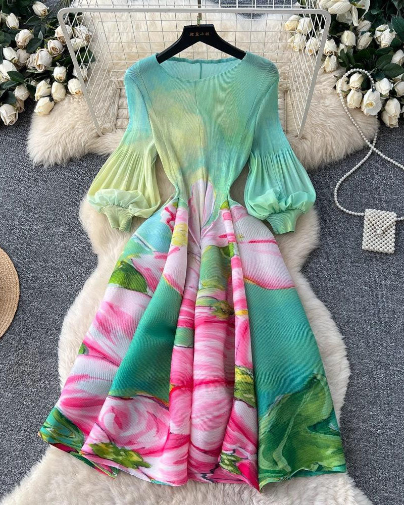 Aurelle Bounce Pleated Dress