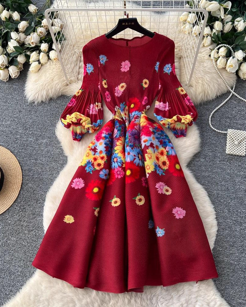Aurelle Bounce Pleated Dress