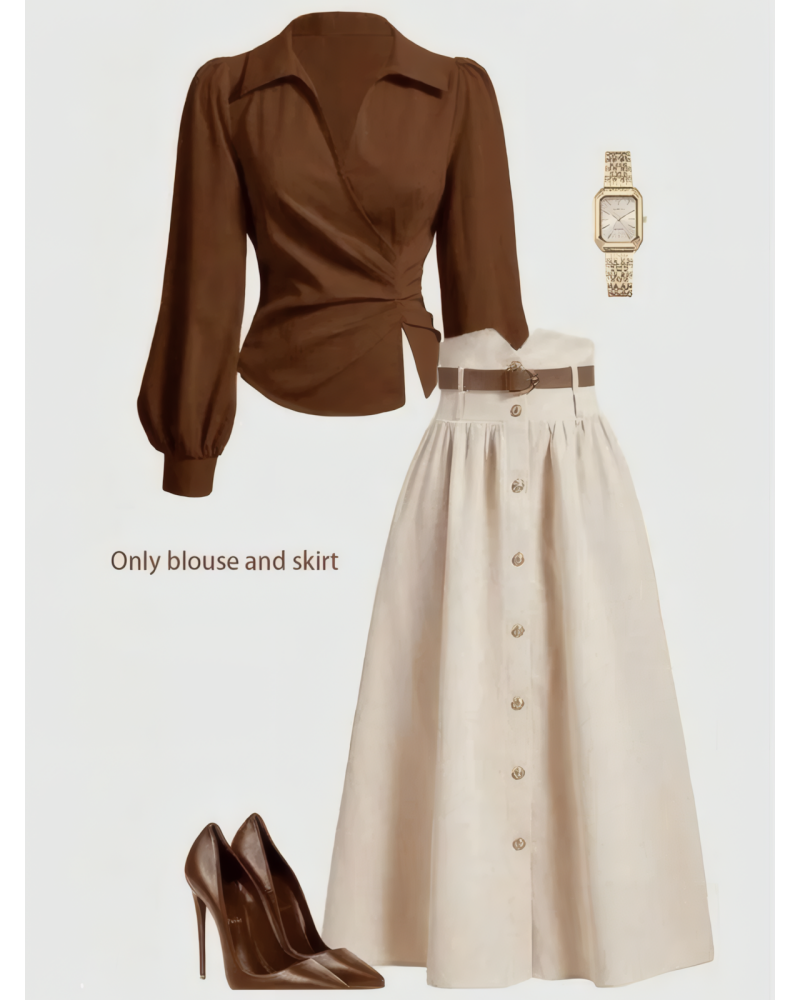 Enid Blouse Skirt Set