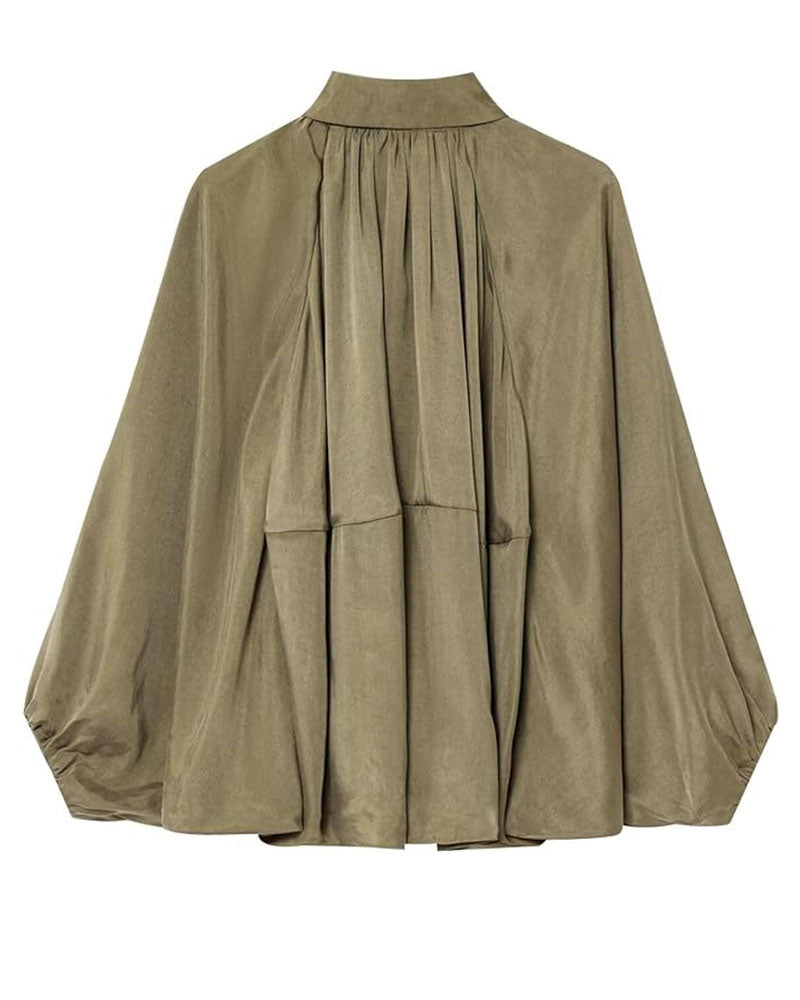 Batwing Sleeves Bomber Jacket
