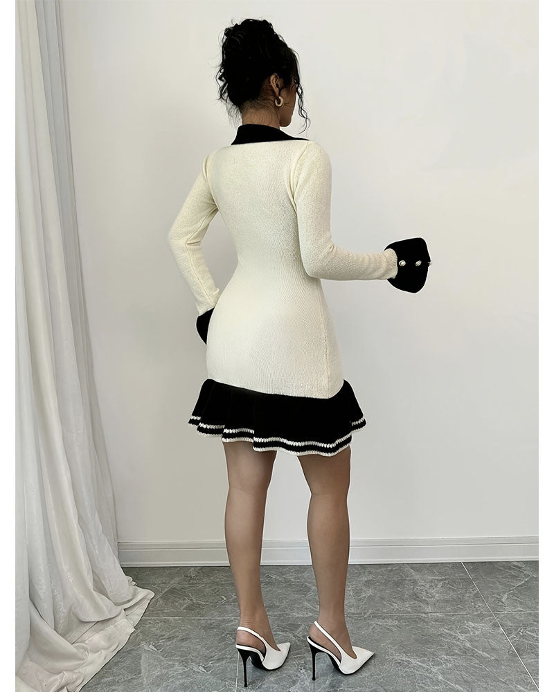 Bell Sleeve Knit Dress