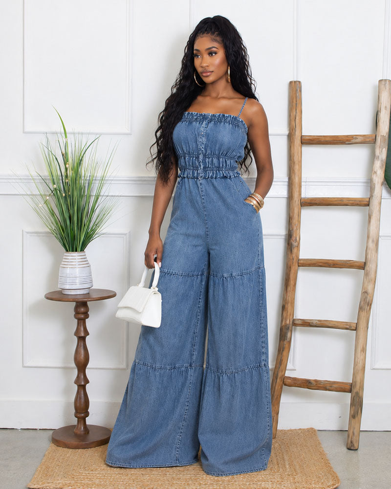 Blue Hour Denim Jumpsuit