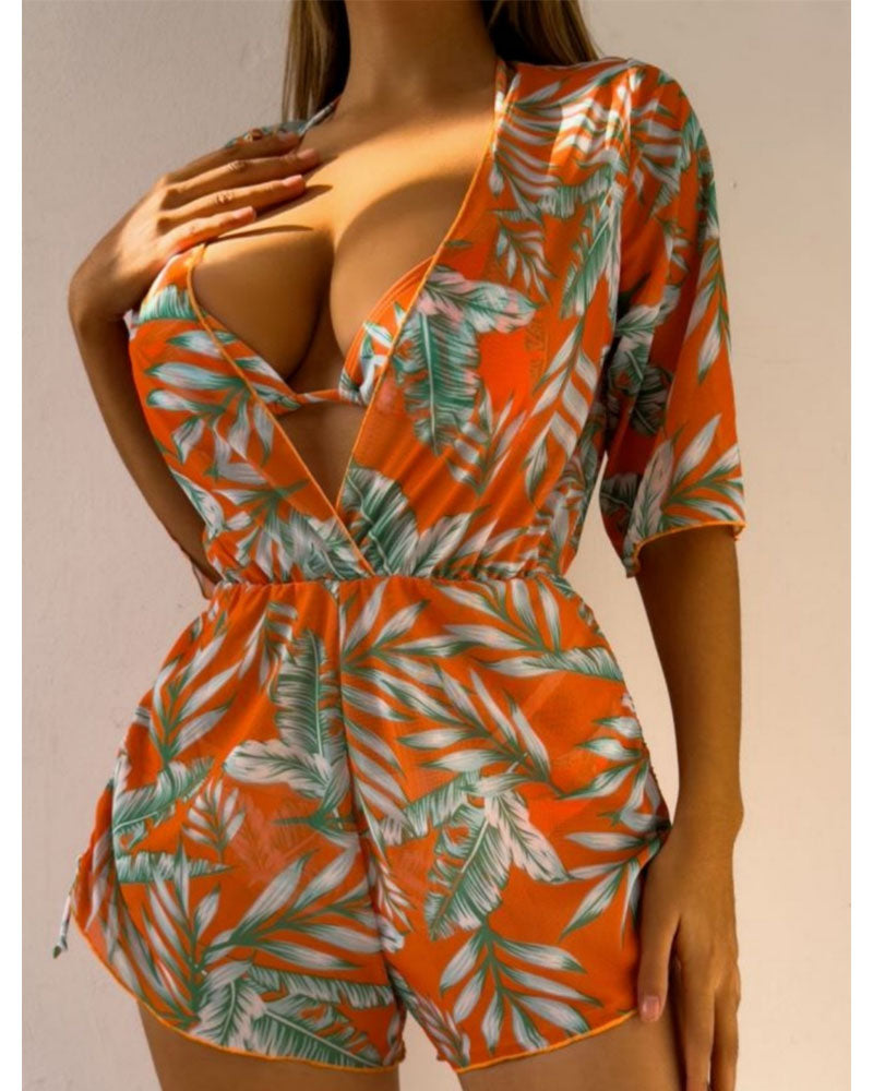 Botanical Tide Swimsuit Set